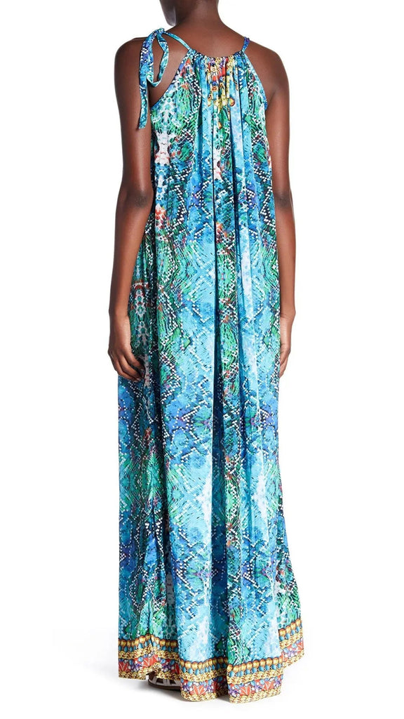 Neck Lace / Hatler Neck Dress For Beach Cover Up  La Moda Clothing
