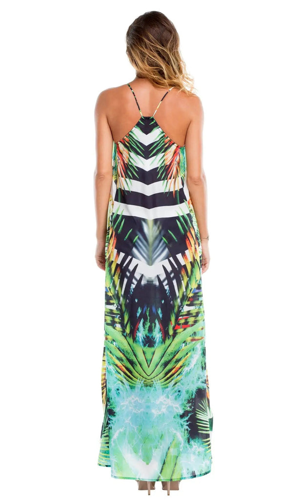 Racerback Maxi Dress with pockets  La Moda Clothing