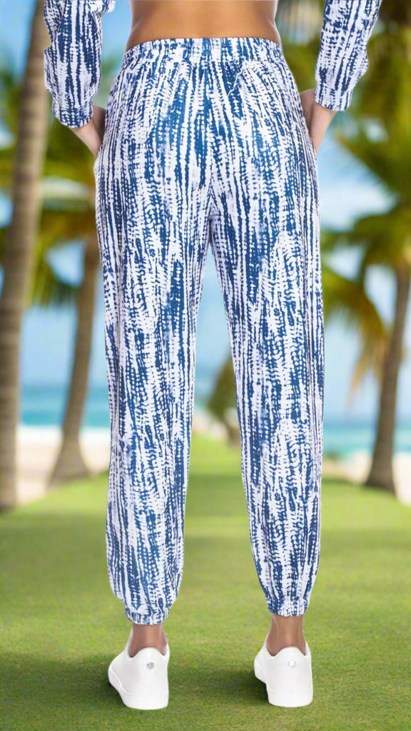 Sporty Tie-Waist Pocket Joggers by Club Moda Loungewear - La Moda Clothing