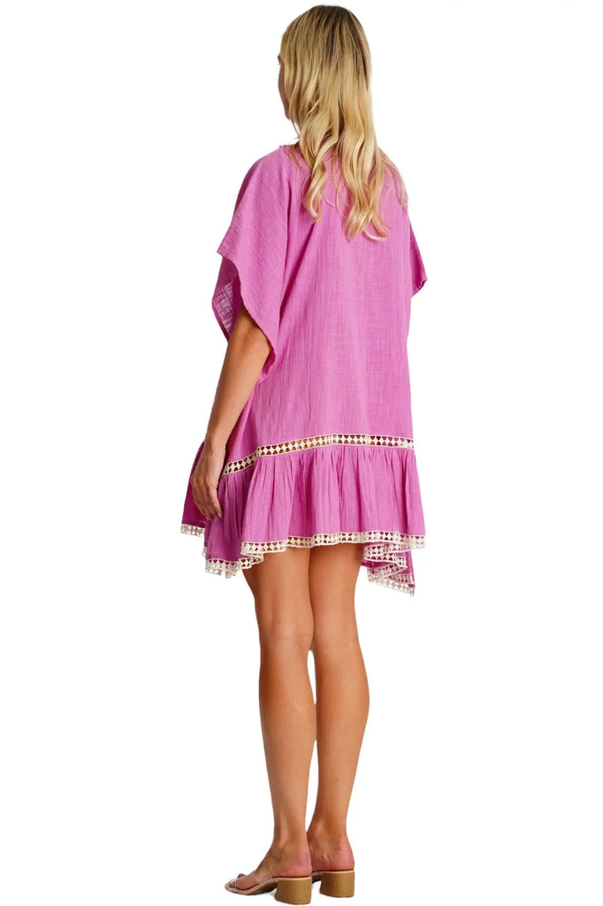 Embroidered Cover Up Caftan  La Moda Clothing