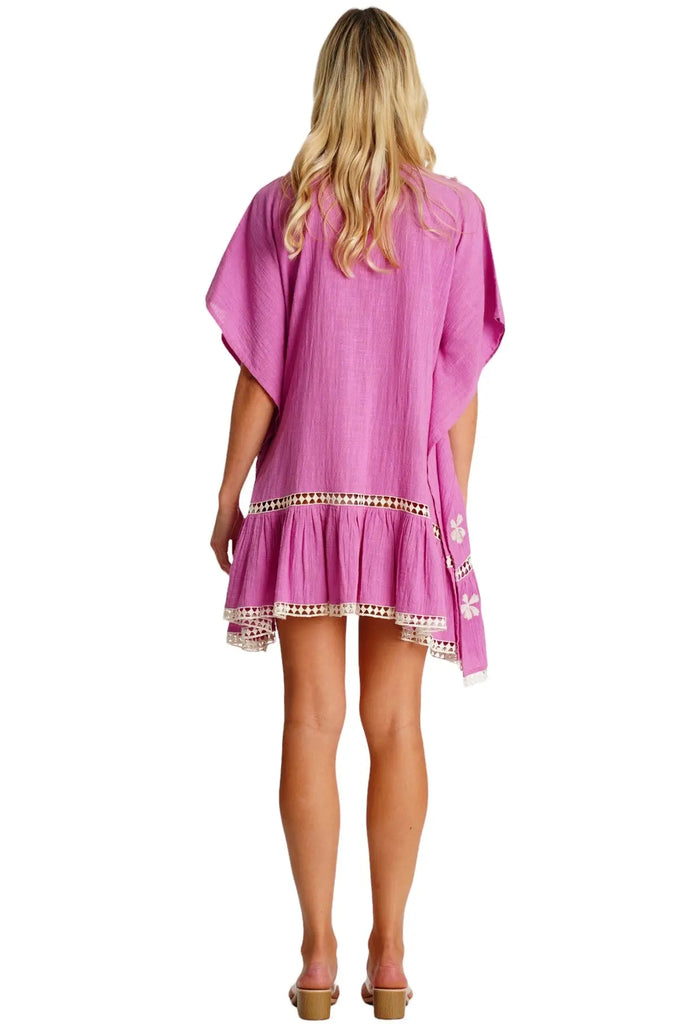 Embroidered Cover Up Caftan  La Moda Clothing