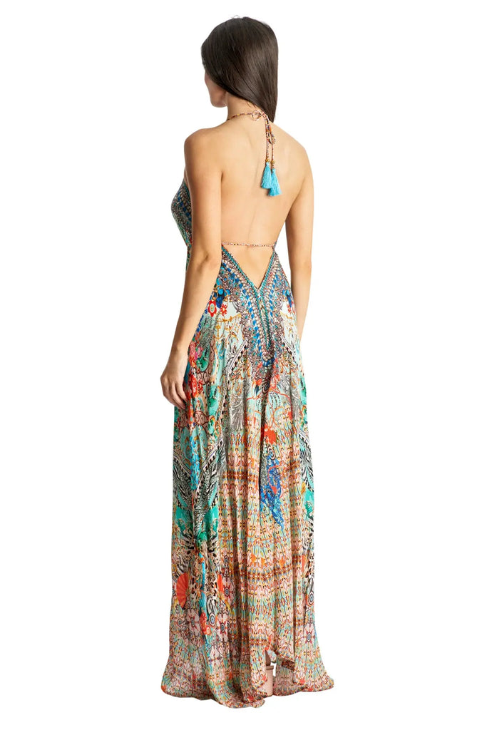 Halter Maxi Dresses for Women - La Moda Clothing