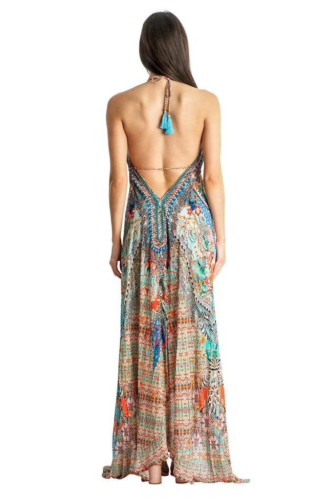 Halter Maxi Dresses for Women - La Moda Clothing