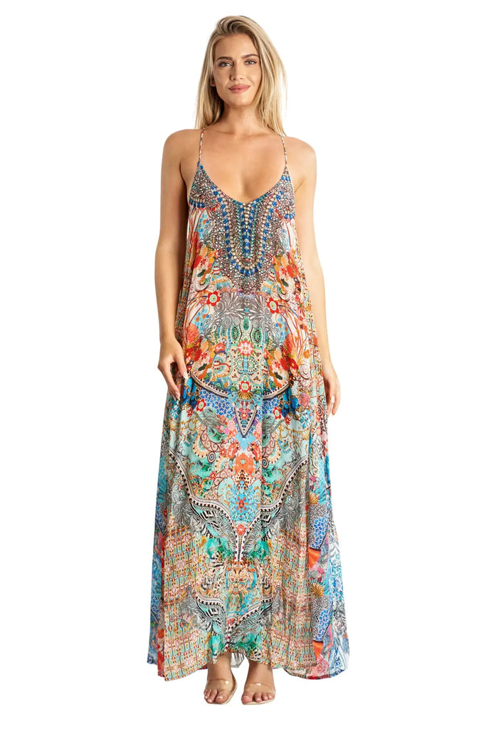 Racerback Maxi Dresses for Women - La Moda Clothing