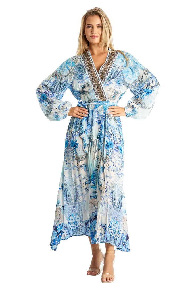 Women's Maxi Wrap Dresses - La Moda Clothing