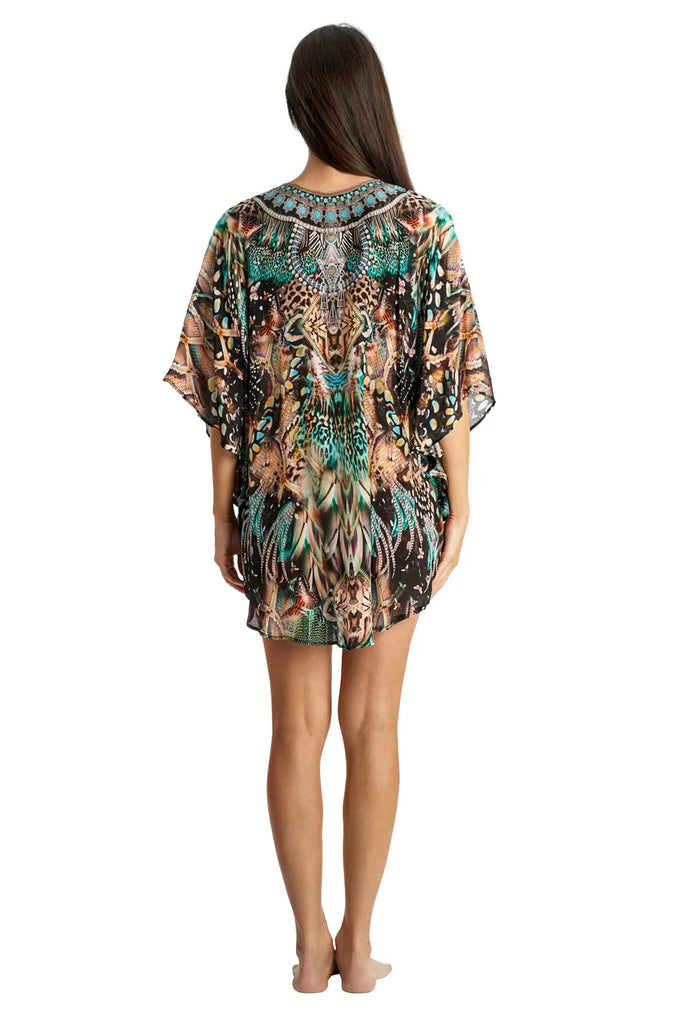 Bright & Bold Trendy Designer Vacation Kaftan - La Moda Clothing