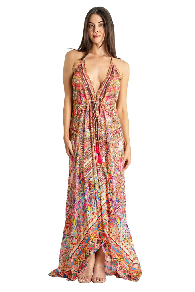 Halter Maxi Dress La Moda Clothing