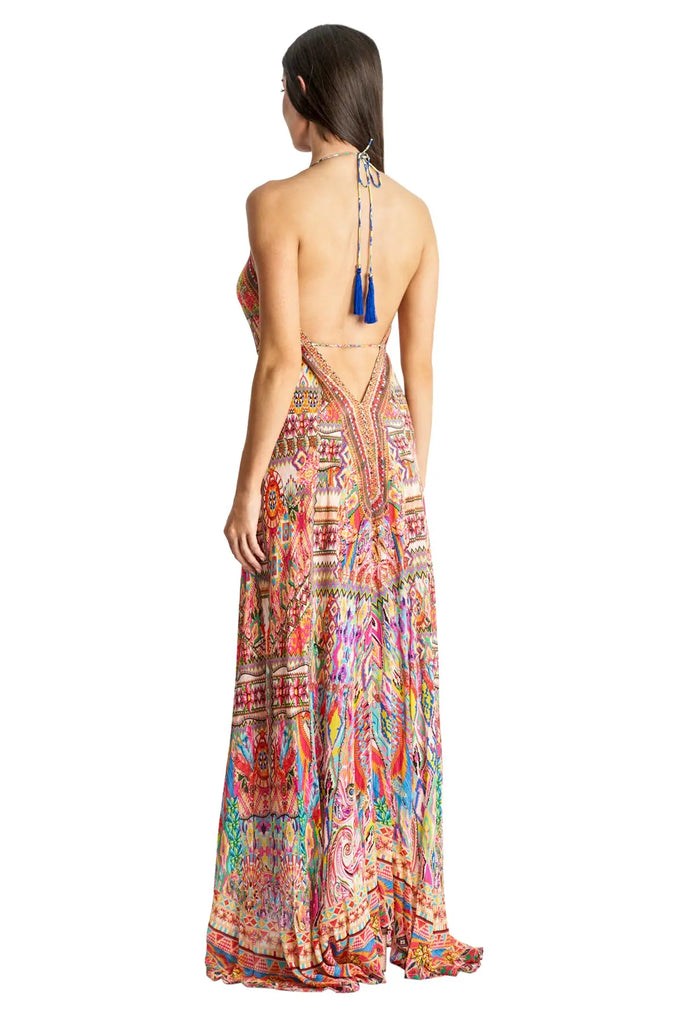 Halter Maxi Dress La Moda Clothing
