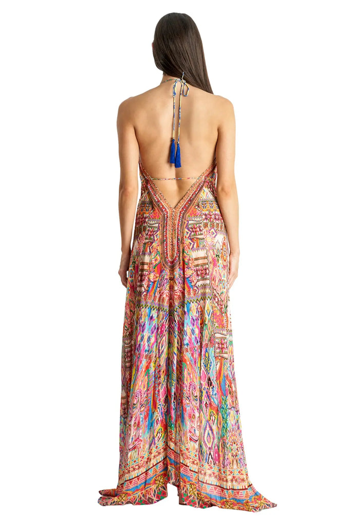 Halter Maxi Dress La Moda Clothing