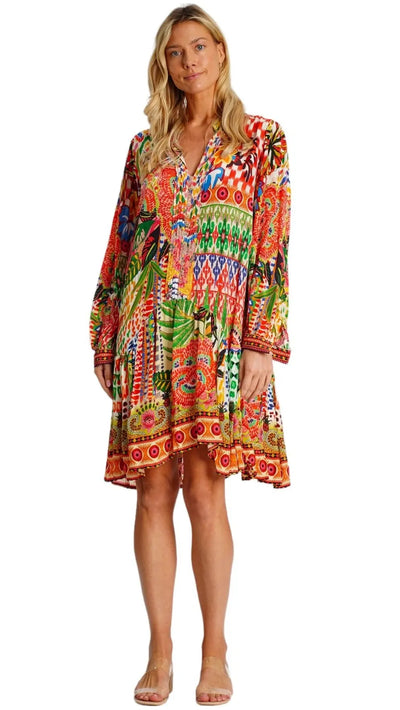 Natalie Tropcal Shirtdress  La Moda Clothing