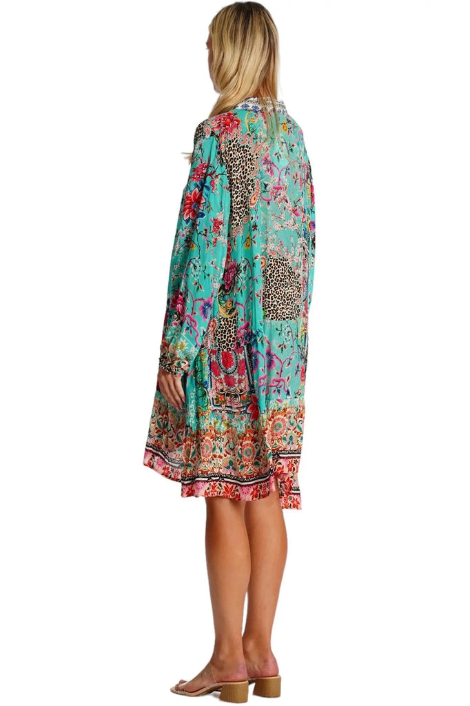 Flowy Shirt Dress  La Moda Clothing