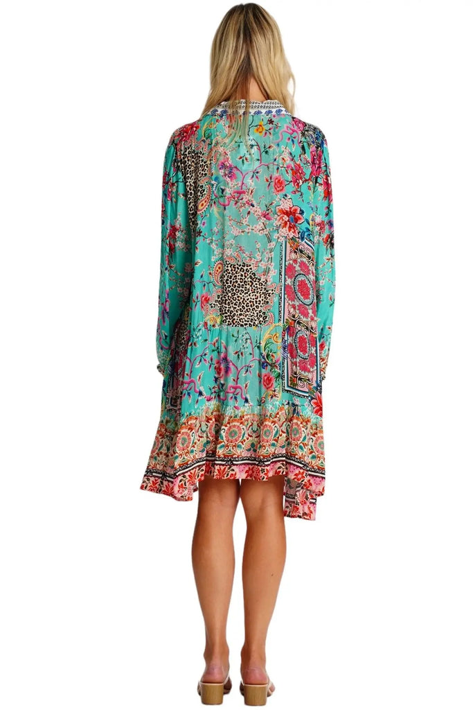 Flowy Shirt Dress  La Moda Clothing