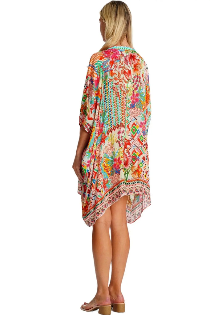 Front Button Caftan  La Moda Clothing