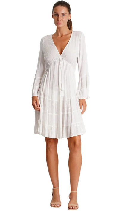 White Cruise Dress  La Moda Clothing