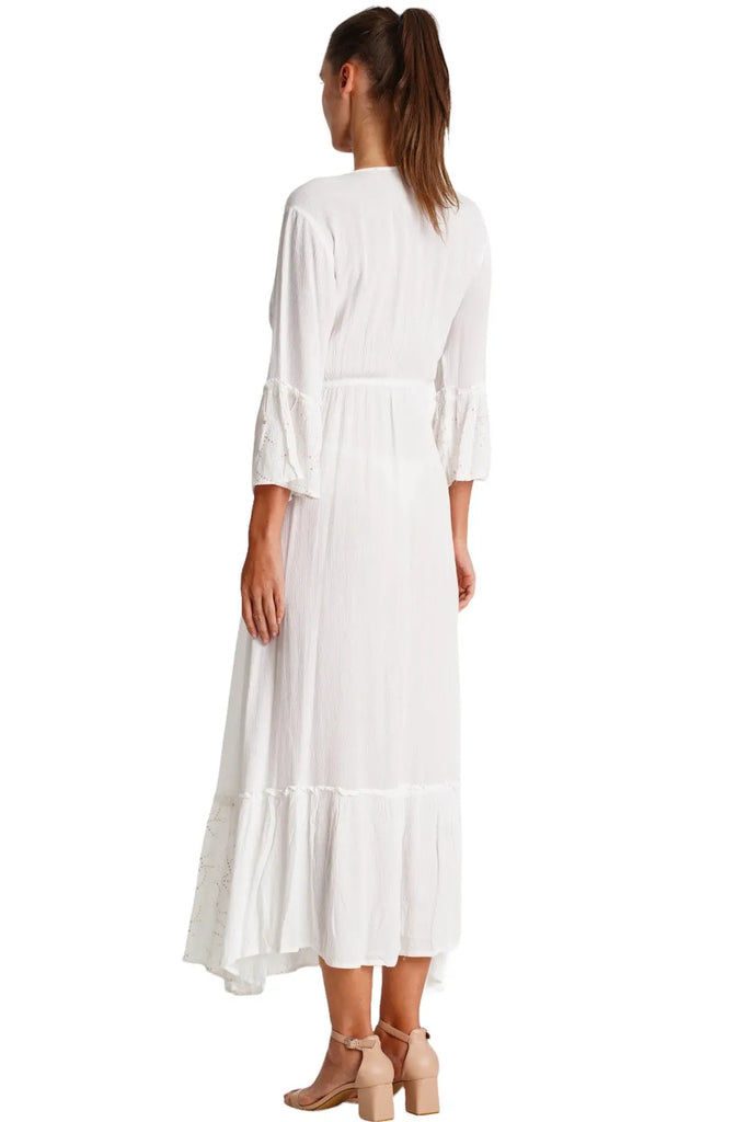 White Maxi Dress  La Moda Clothing