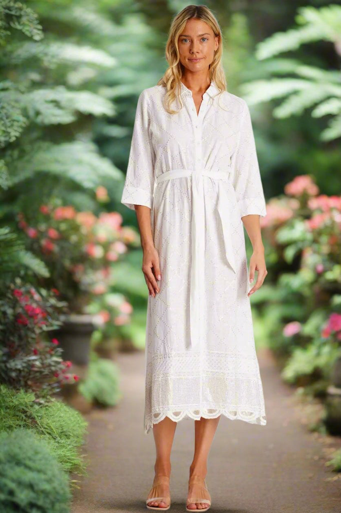 Maxi Shirt Dress  La Moda Clothing