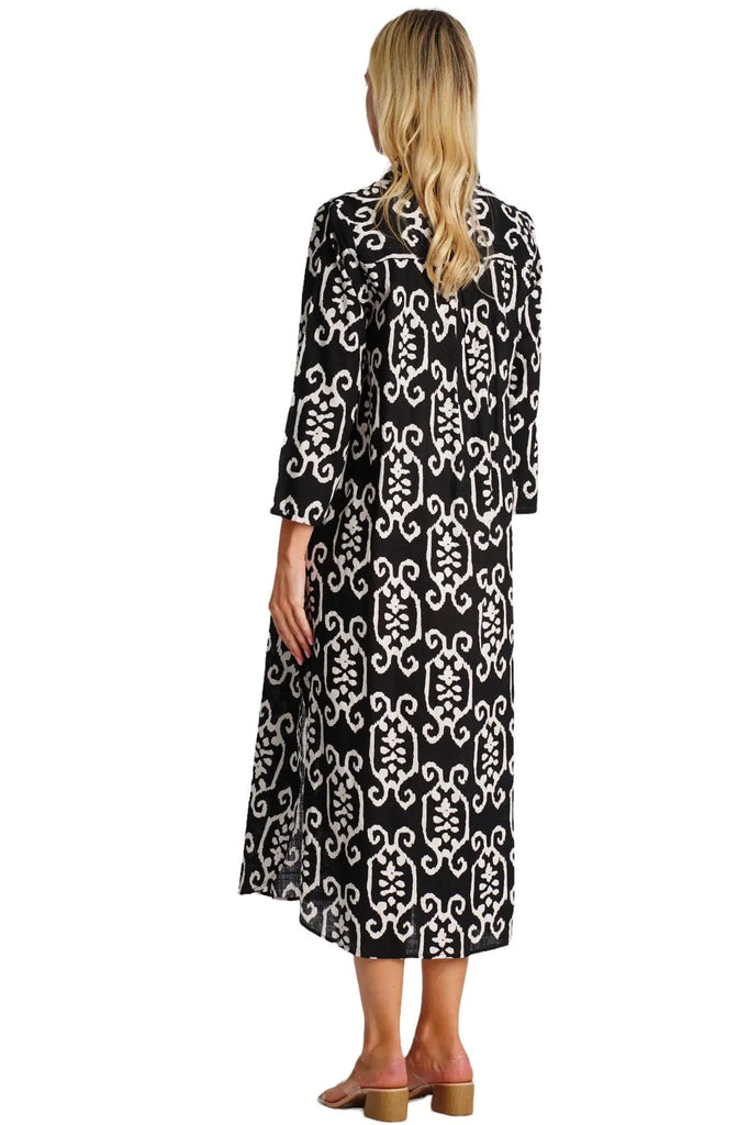 Maxi Shirt Dress  La Moda Clothing