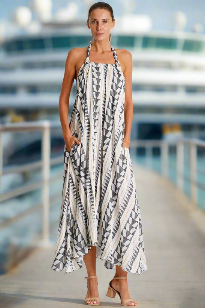 Summer Halter Neck Dress  La Moda Clothing