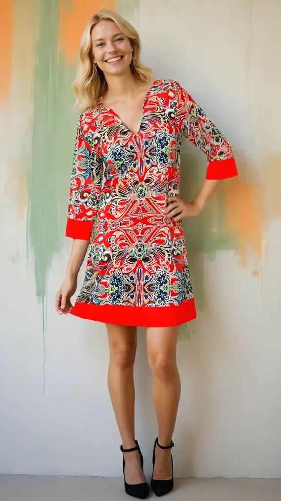 Latest Trends Tunic Dresses - Caribbean Clothing Suppliers  La Moda Clothing