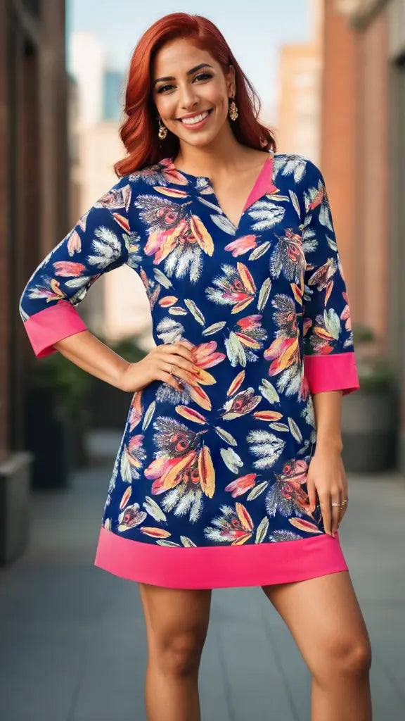 Latest Trends Tunic Dresses - Caribbean Clothing Suppliers  La Moda Clothing