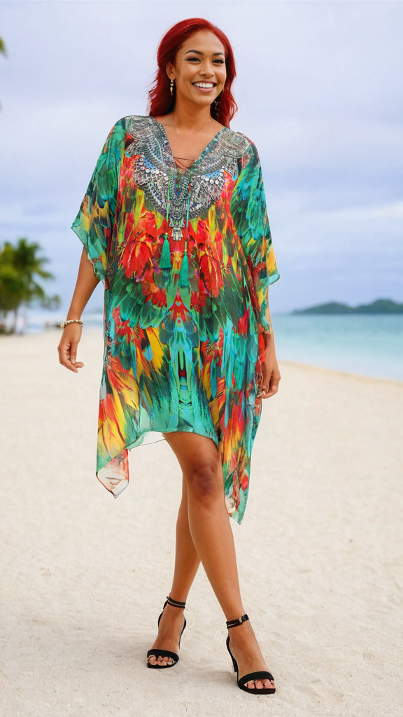 Short Caftan Dress for Women for Summer Fun  La Moda Clothing