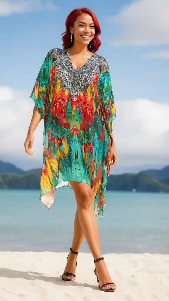 Short Caftan Dress for Women for Summer Fun  La Moda Clothing