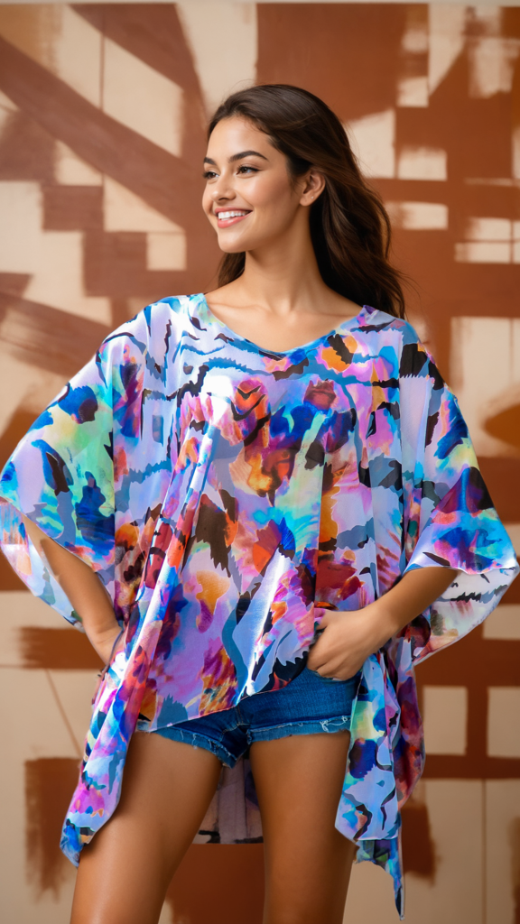 Sheer Kaftan-Style Cover-Up | Wholesale Resort Wear  La Moda Clothing