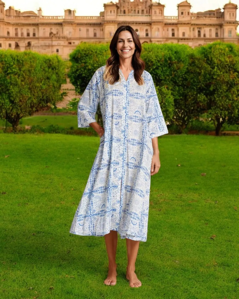 Cotton Kaftan Dress  La Moda Clothing