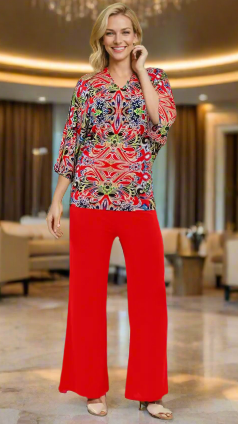 Bell Sleeve Resort Wear Tunic Tops  La Moda Clothing