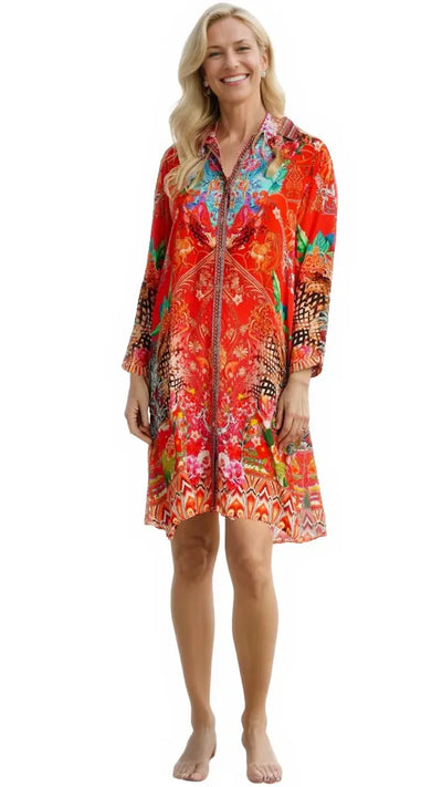 Long Shirt Dress  La Moda Clothing