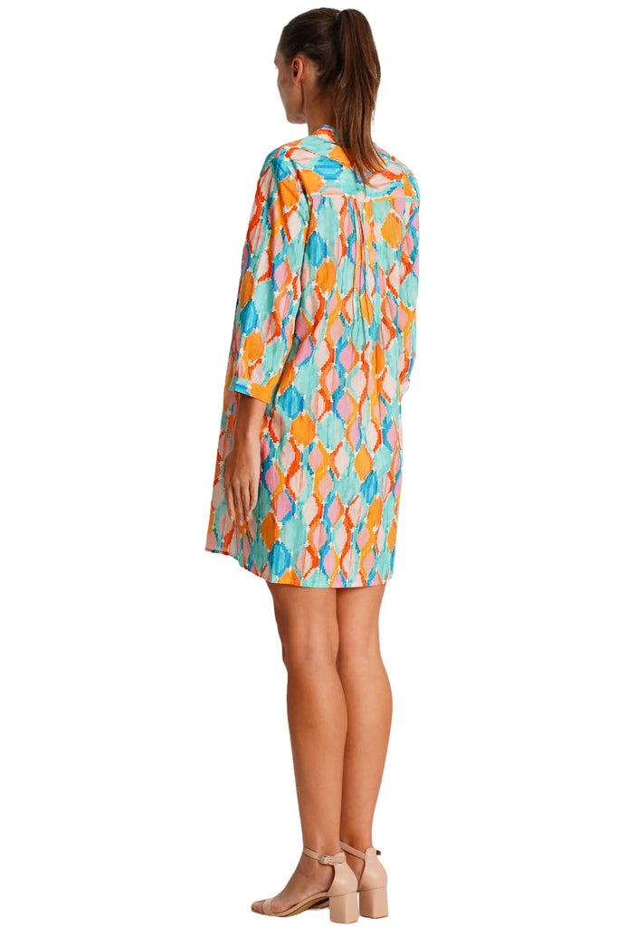 Pleated Mini Shirtdress  La Moda Clothing
