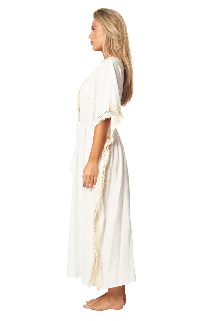 Megan Coverup Maxi Caftan Dress - La Moda Clothing