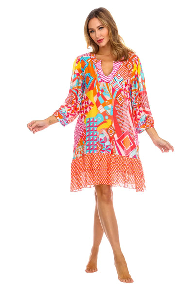 Women Bohemian Vintage Printed Ethnic Style Summer Dress - La Moda Clothings