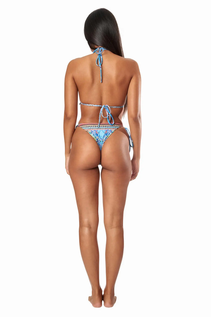 Poppy Garden Luxe Triangle Bikini Set - La Moda Clothing