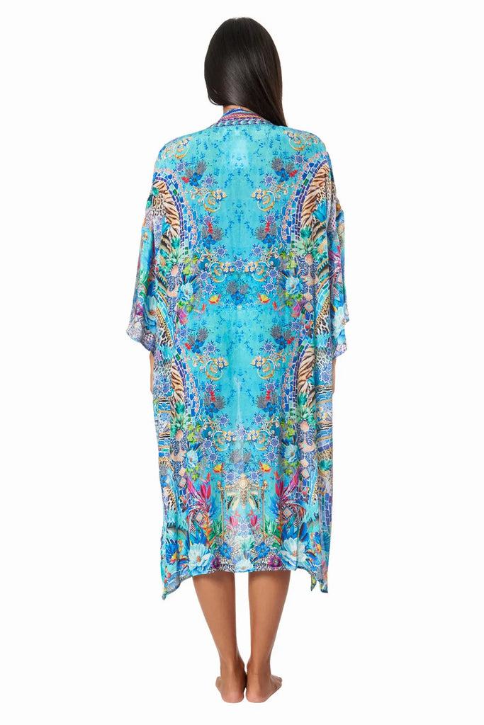 Poppy Garden Floral Kimono Cover Up - La Moda Clothing