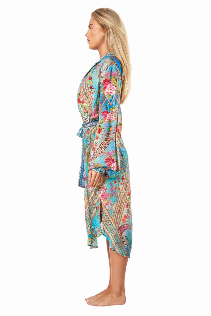 Queens Garden Easy Shirtdress Cover-Up - La Moda Clothing