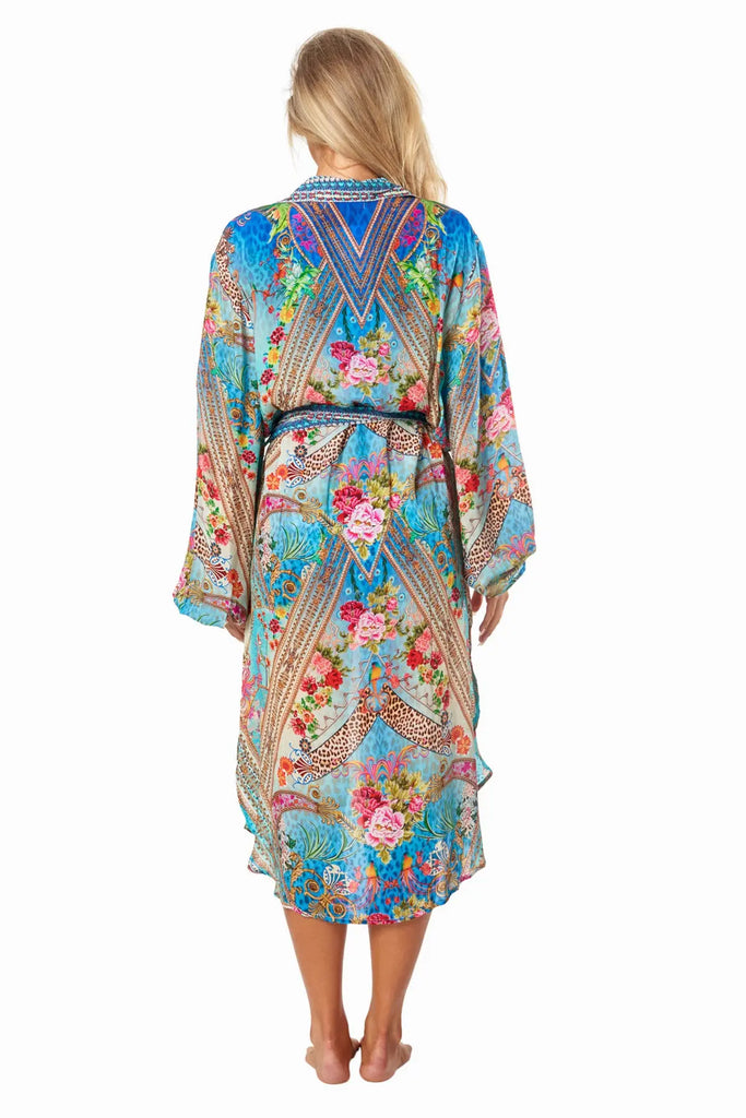 Queens Garden Easy Shirtdress Cover-Up - La Moda Clothing