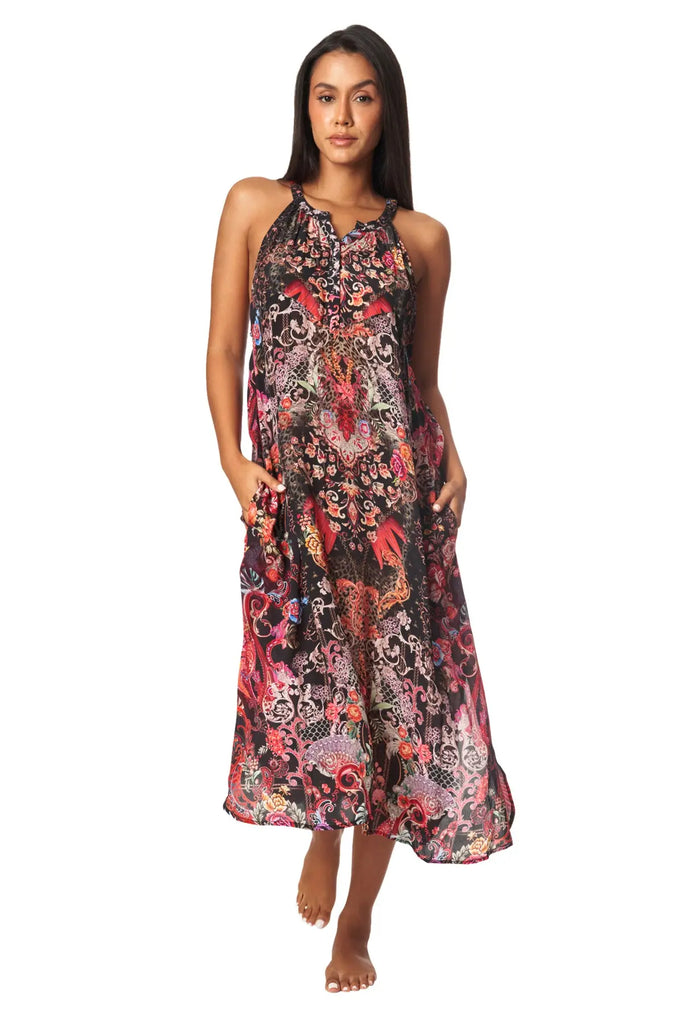 Forest Festival Resort Vacation Dress - La Moda Clothing