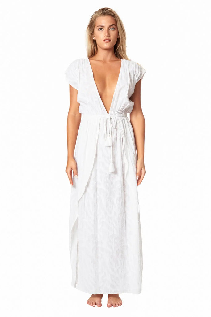 Ray 2 Slit Maxi Dress - La Moda Clothing
