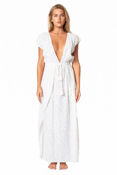 Ray 2 Slit Maxi Dress - La Moda Clothing