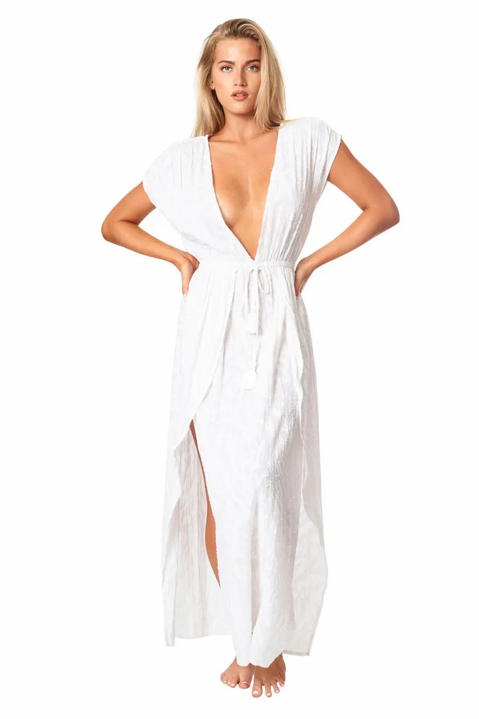 Ray 2 Slit Maxi Dress - La Moda Clothing
