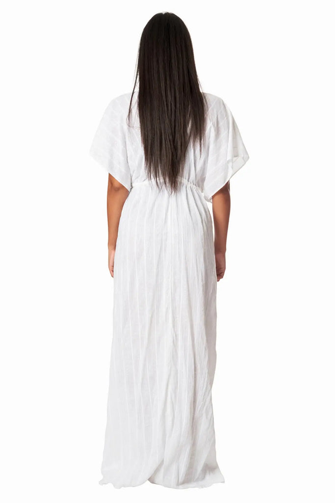 Moda Long Kaftan-Style Robe And Beachwear Cover Up - La Moda Clothing