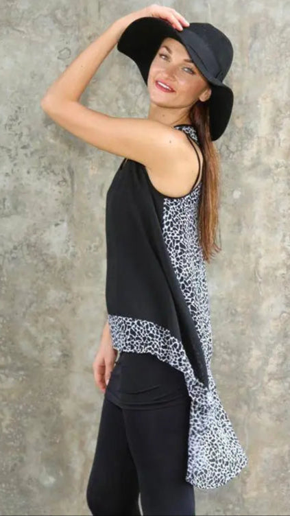 High Low Summer Tunics in Animal Mix prints | La Moda Tunics - La Moda Clothings