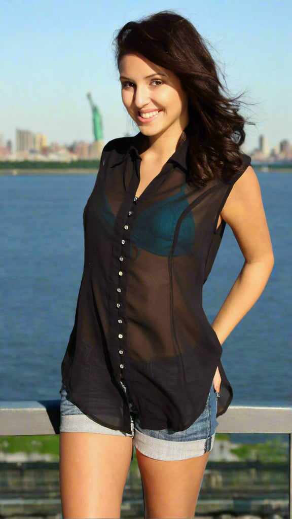Sheer Summer Tops from La Moda - La Moda Clothings
