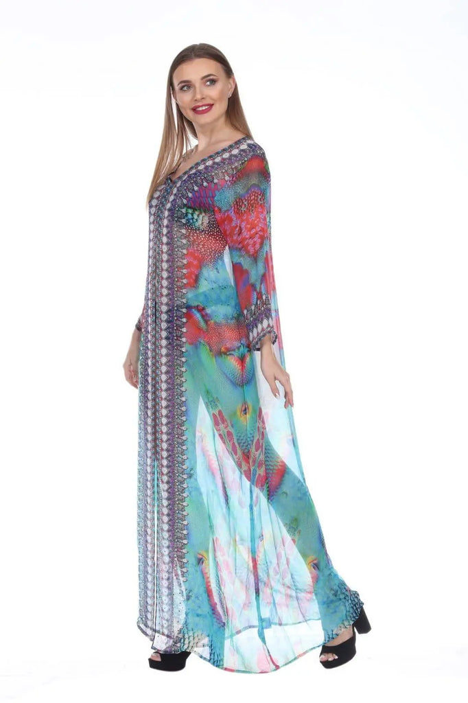 Wholesale Designer Cover-Up Kimonos For Women Available In Multi-Color Prints Made From Imported Polyester - La Moda Clothings