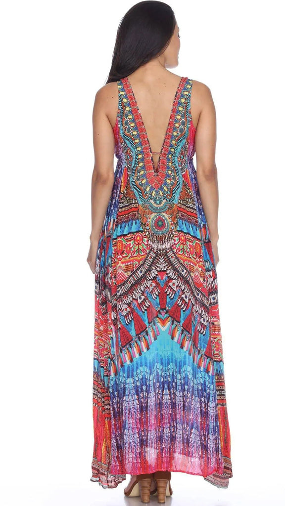 Resort Beach 2 Two Slit Party Maxi Long Dresses for Women - Sun Beach Club Dresses, Summer Wedding and Casual Evening - La Moda Clothings