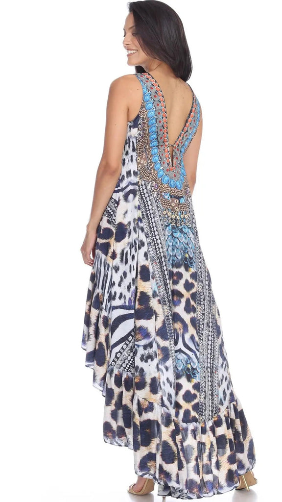 High Low Dresses Resort Beach Boho Casual Summer Evening Vestido Dress Vacation Travel Bohemian… - La Moda Clothings