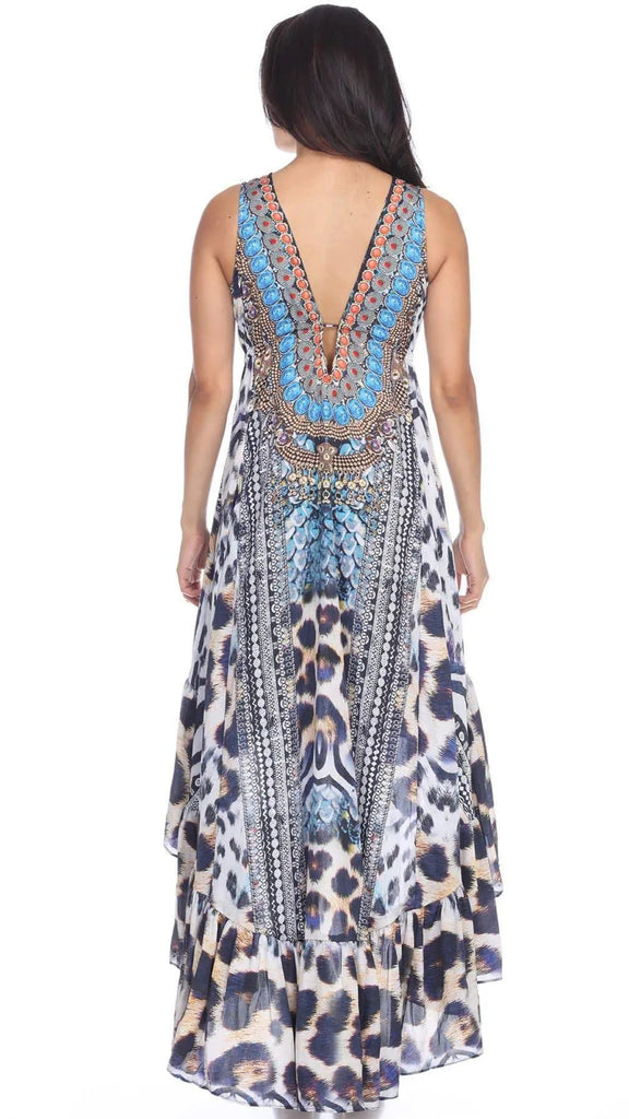 High Low Dresses Resort Beach Boho Casual Summer Evening Vestido Dress Vacation Travel Bohemian… - La Moda Clothings