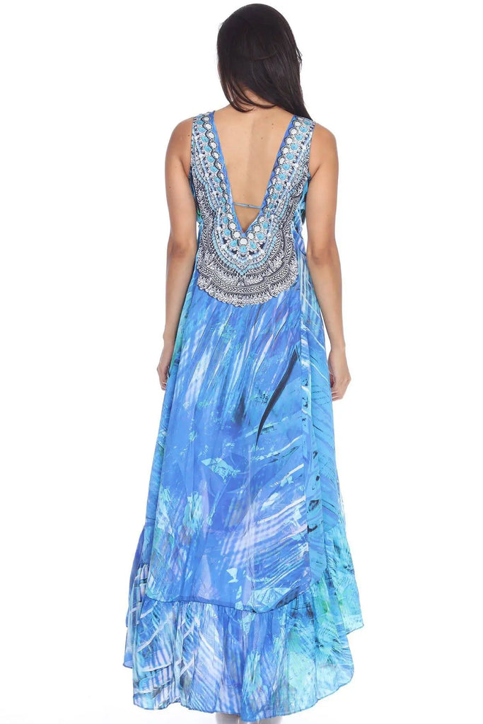 High Low Dresses Resort Beach Boho Casual Summer Evening Vestido Dress Vacation Travel Bohemian… - La Moda Clothings