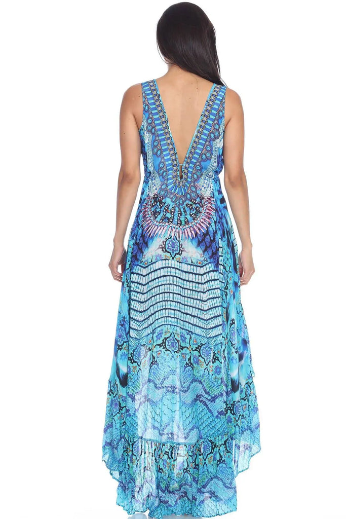 High Low Dresses Resort Beach Boho Casual Summer Evening Vestido Dress Vacation Travel Bohemian… - La Moda Clothings